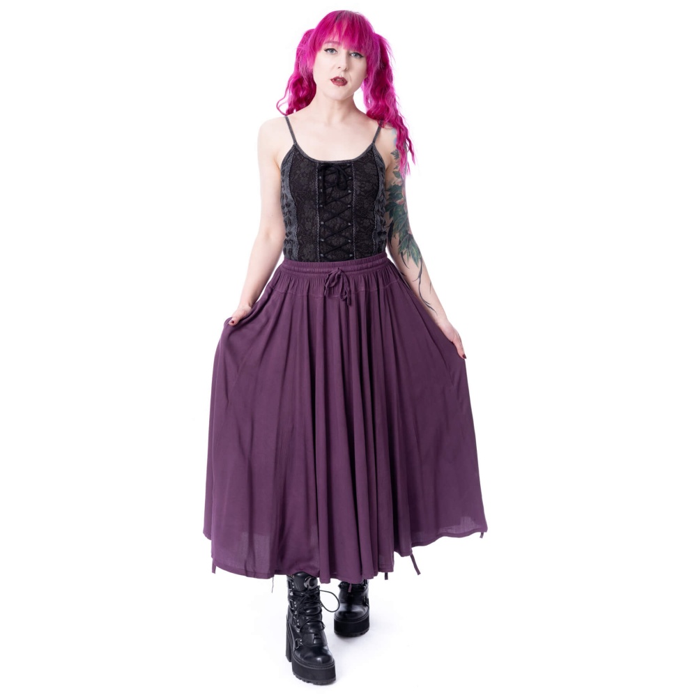 Innocent Lifestyle - Esme 2 Way Long skirt - Purple